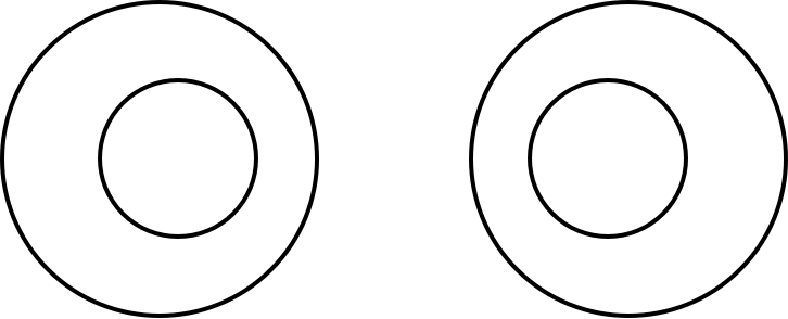 図１　ステレオグラム（平行法）