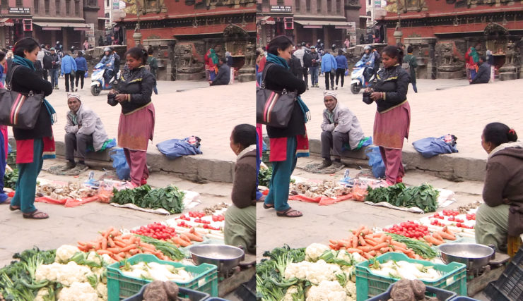 写真４a（平行法）ネパール・バクタプル