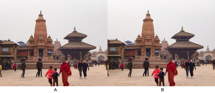 ネパール、バクタプル、ダルバール広場（平行法）
