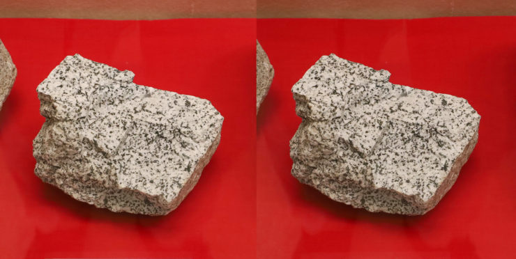 トーナル岩
（丹沢深成岩体ユーシン丸岩体、約500万年前、山北町玄倉）
