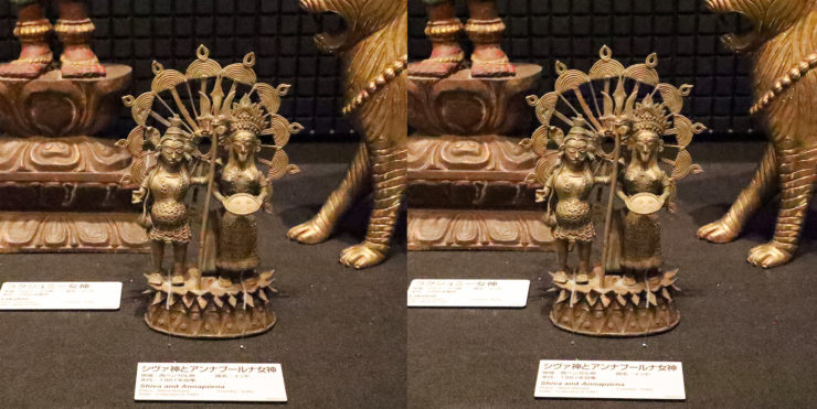 シヴァ神とアンナプールナ女神（インド、西ベンガル州）